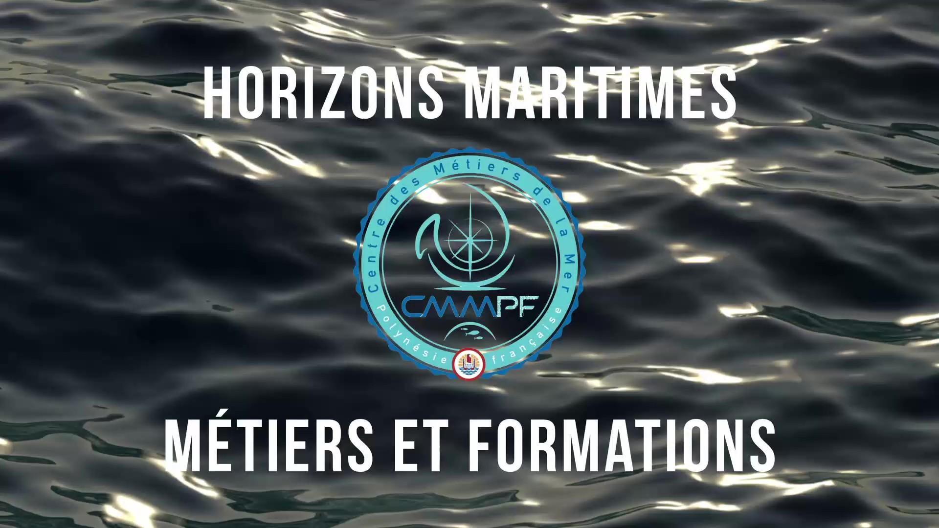 Maritime Horizons CMMPF title artwork over water texture